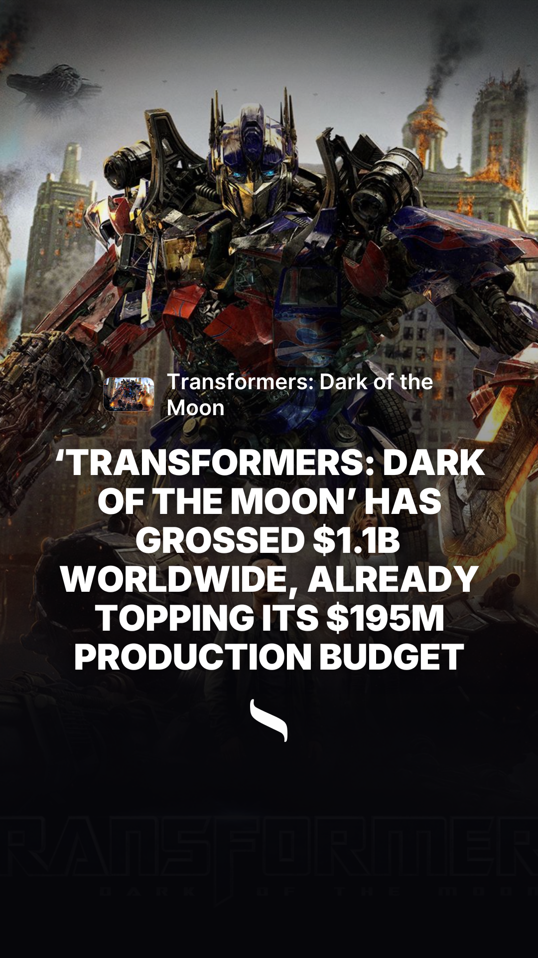 Transformers: Dark of the Moon share card