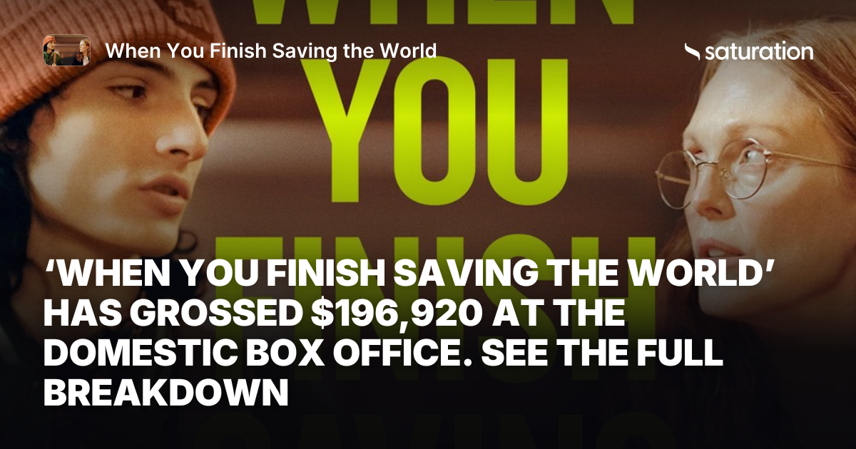 When You Finish Saving the World share card