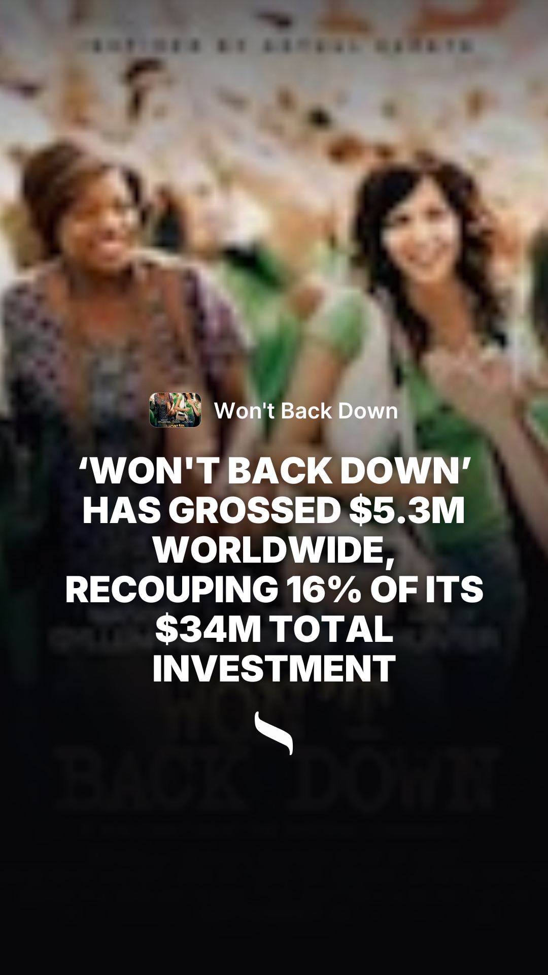 Won't Back Down (2012) share card