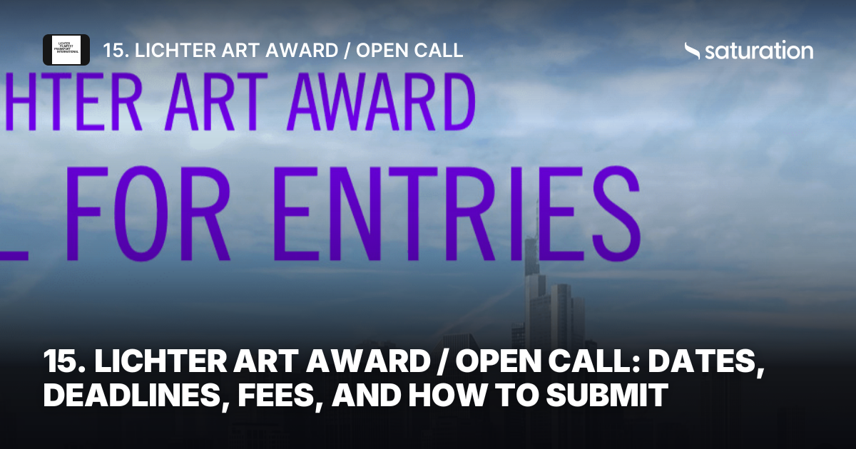 15. LICHTER ART AWARD / OPEN CALL share card