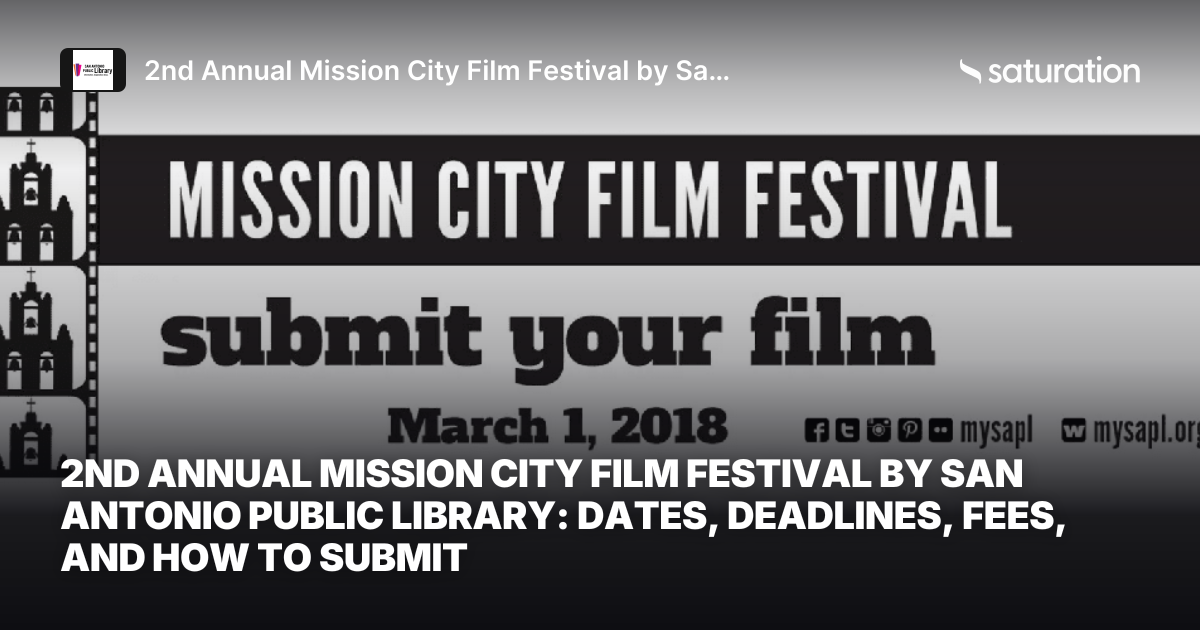2nd Annual Mission City Film Festival by San Antonio Public Library share card
