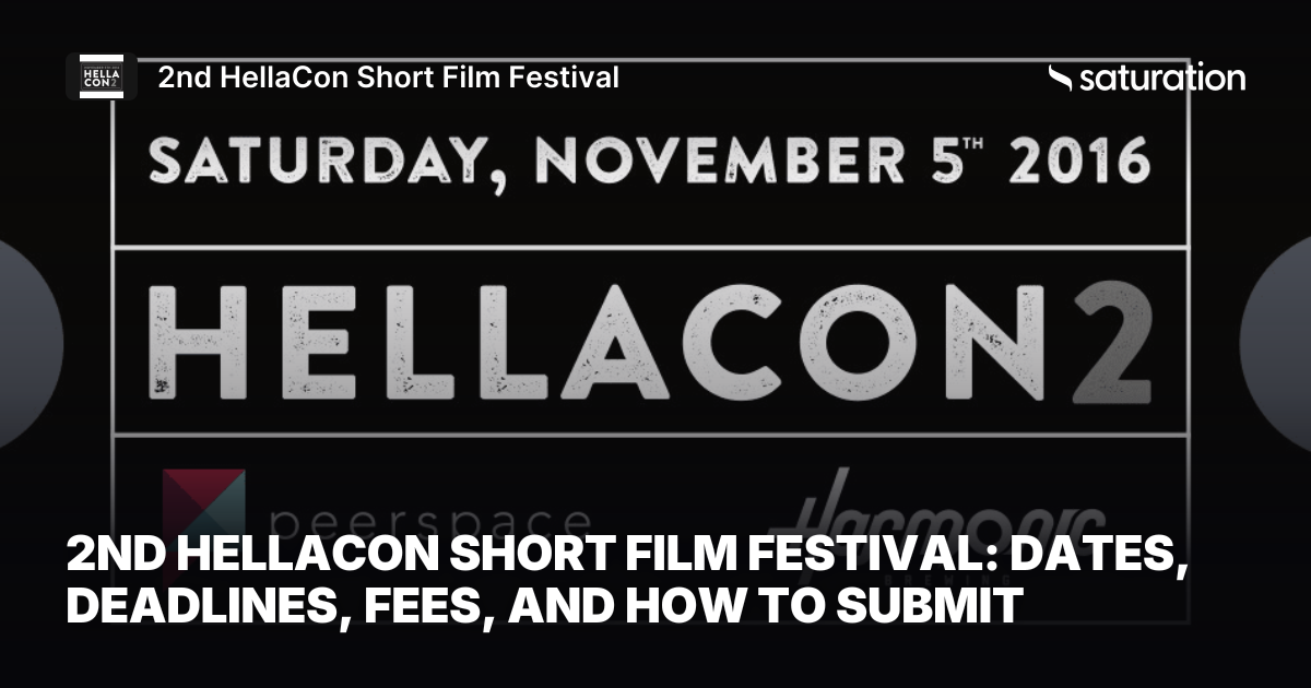 2nd HellaCon Short Film Festival share card