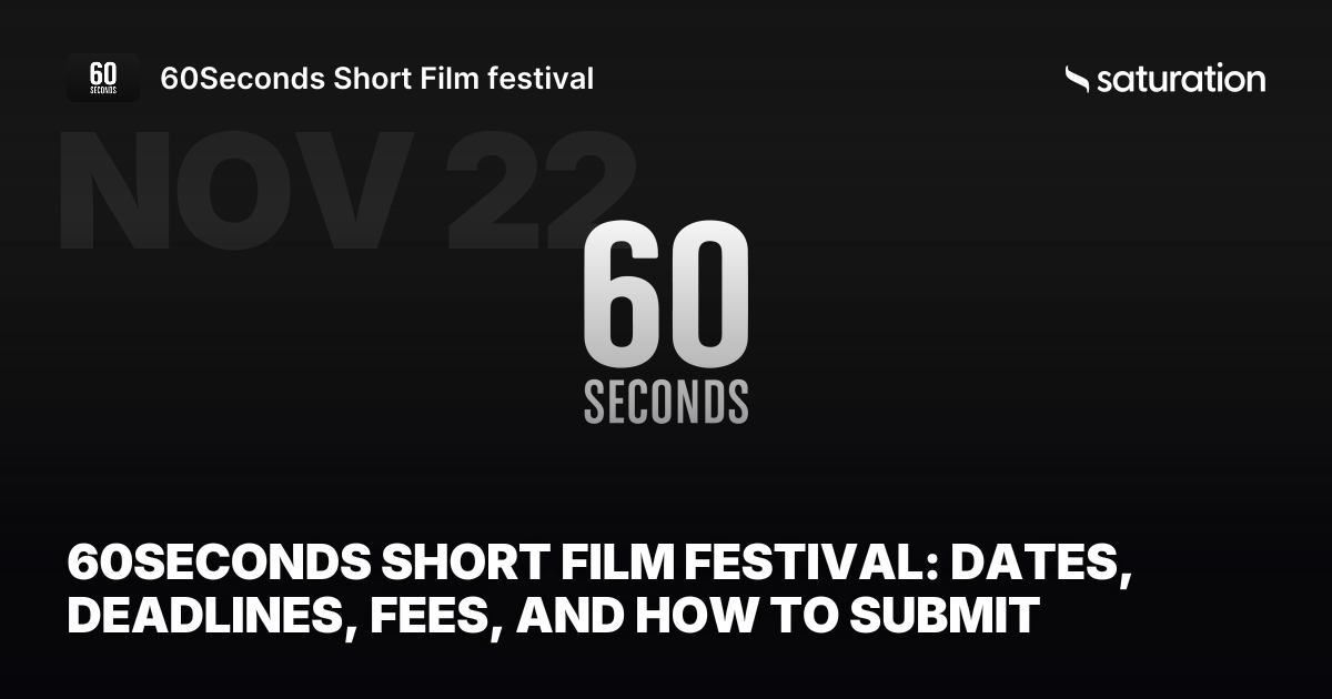 60Seconds Short Film festival share card