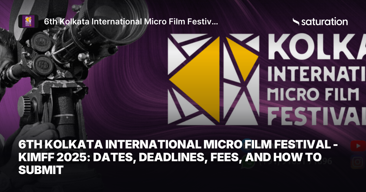 6th Kolkata International Micro Film Festival - KIMFF 2025 share card