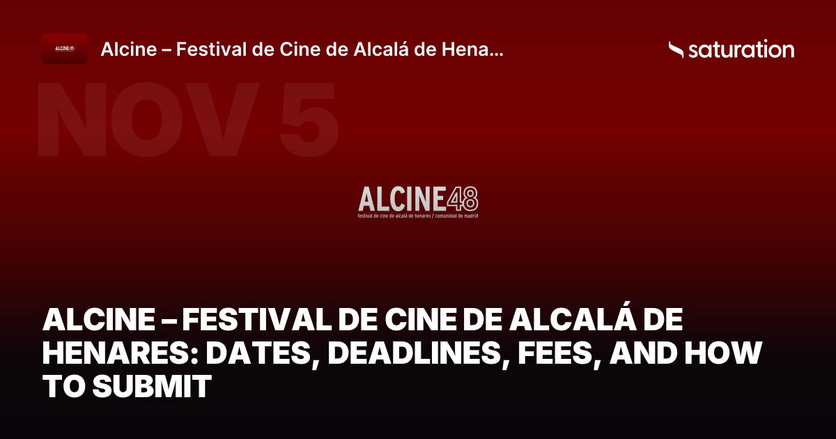 Alcine – Festival de Cine de Alcalá de Henares share card