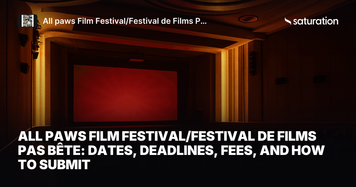 All paws  Film Festival/Festival de Films Pas bête share card