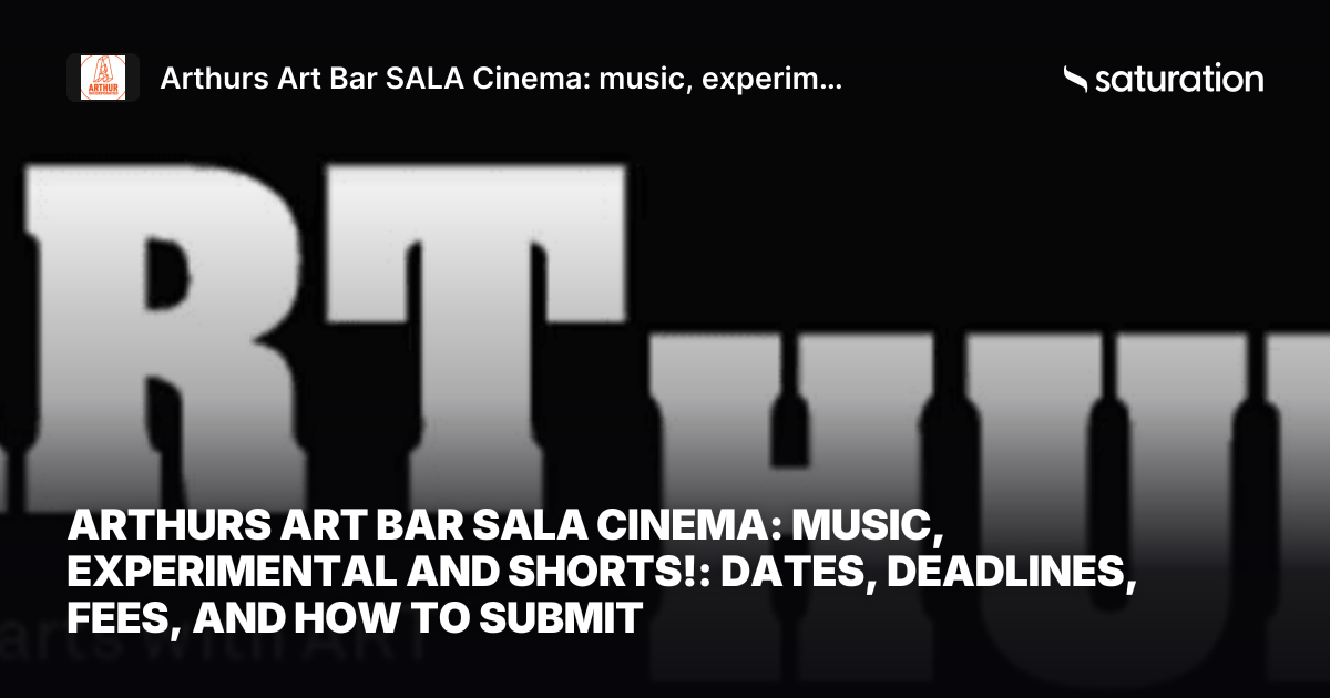 Arthurs Art Bar SALA Cinema: music, experimental and shorts! share card