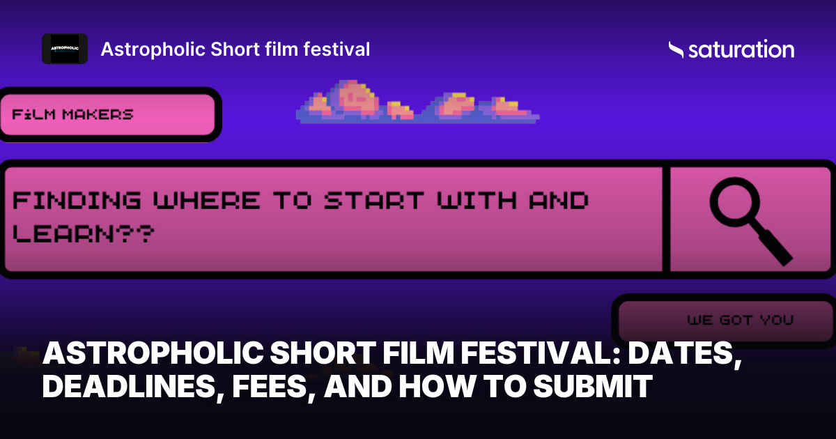 Astropholic Short film festival share card