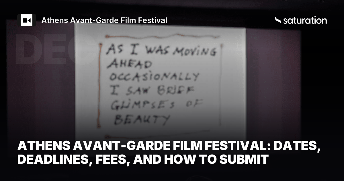 Athens Avant-Garde Film Festival share card