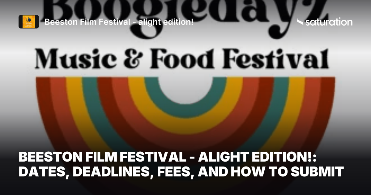 Beeston Film Festival - alight edition! share card