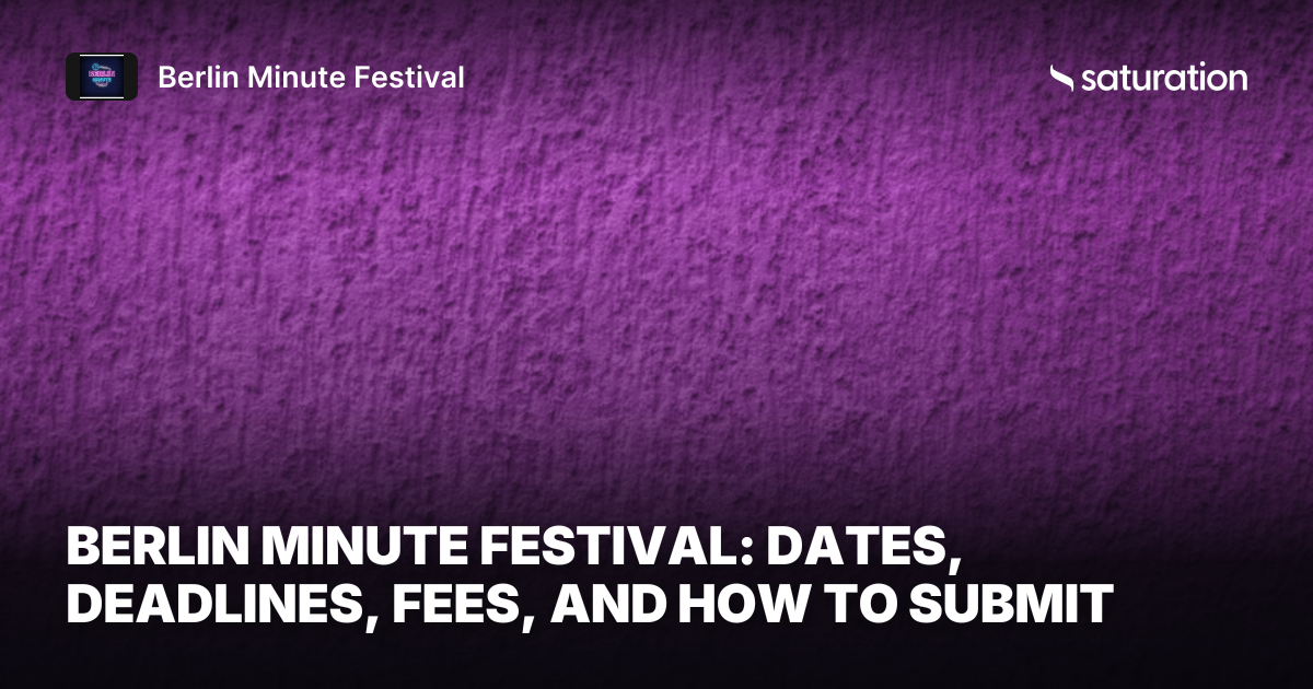 Berlin Minute Festival share card