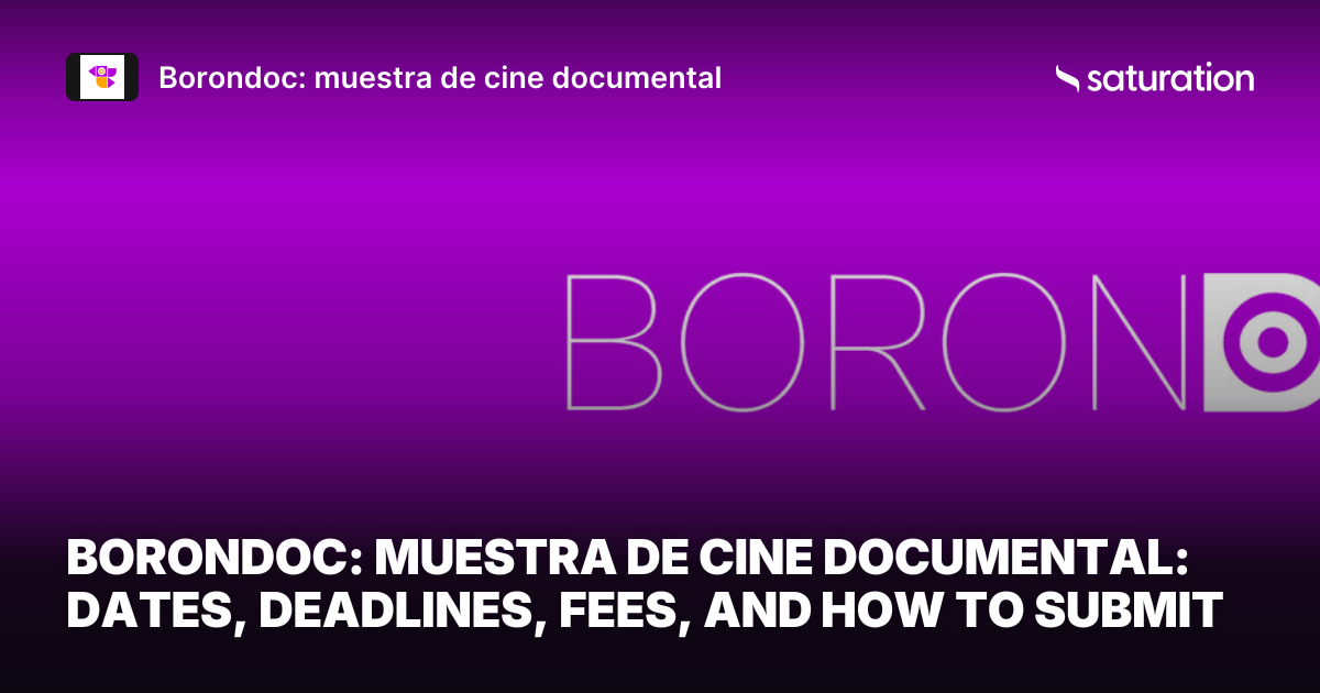 Borondoc: muestra de cine documental share card