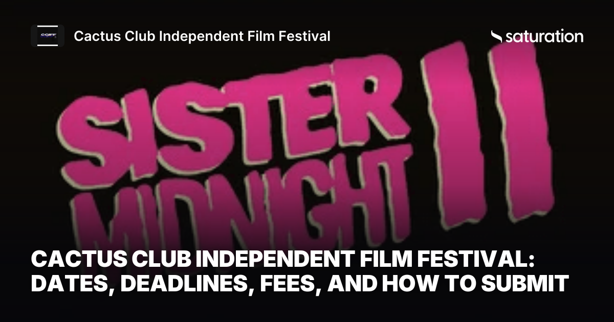 Cactus Club Independent Film Festival share card