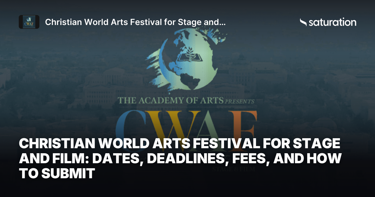 Christian World Arts Festival for Stage and Film share card
