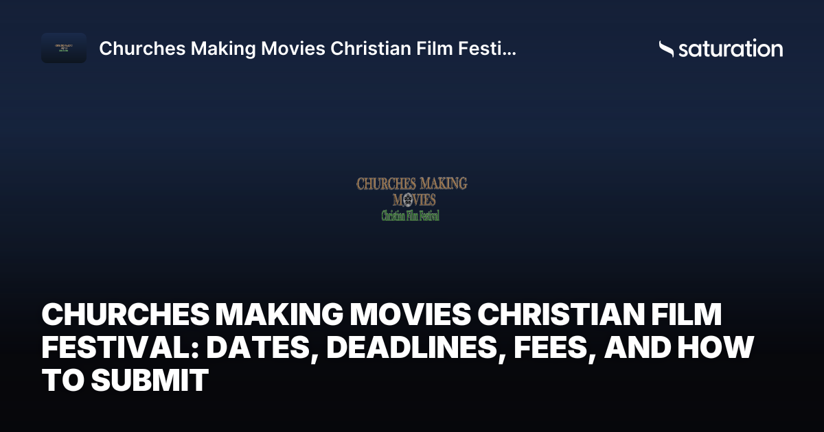 Churches Making Movies Christian Film Festival share card