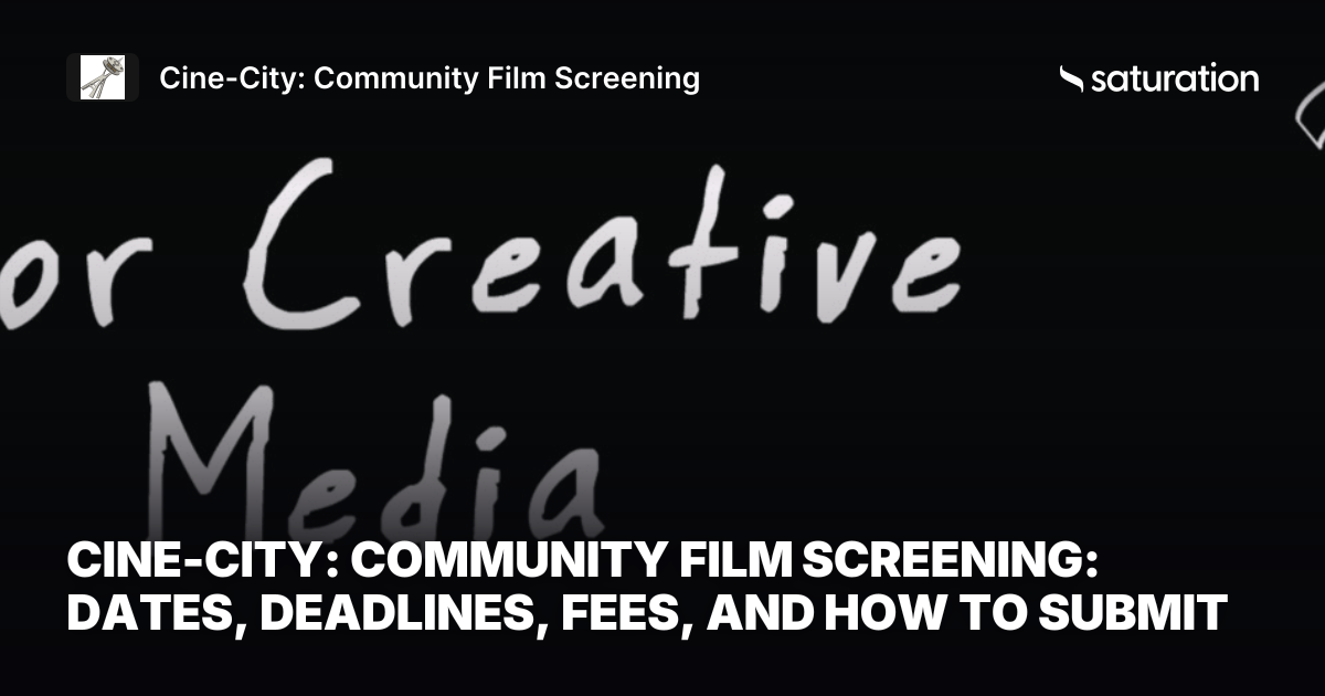 Cine-City: Community Film Screening share card