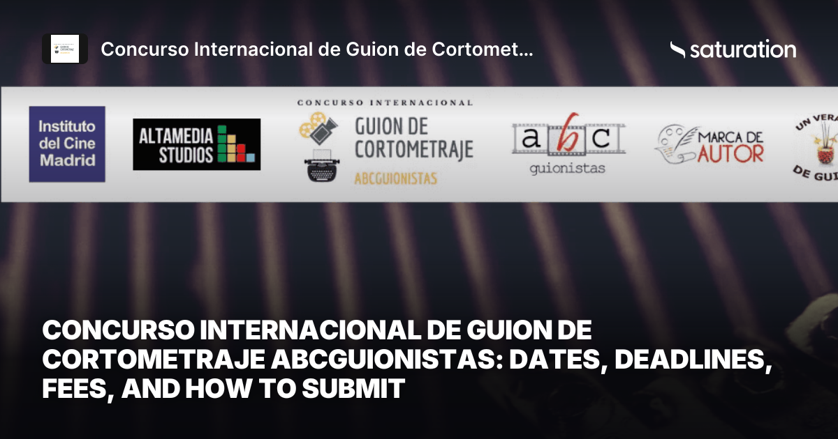 Concurso Internacional de Guion de Cortometraje Abcguionistas share card