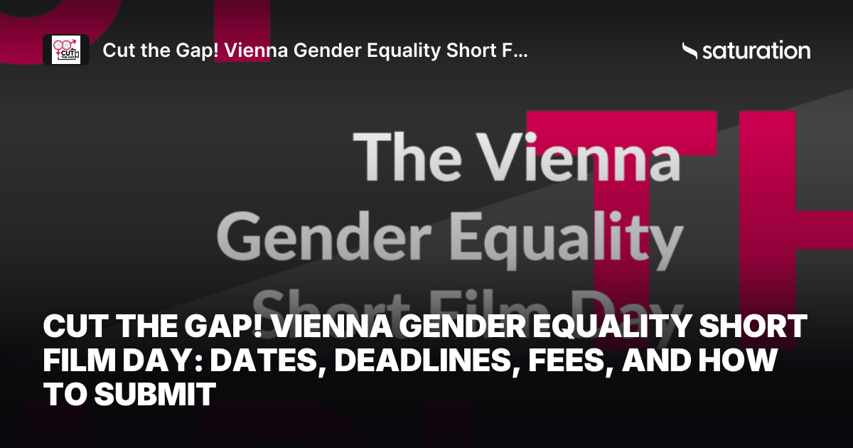 Cut the Gap! Vienna Gender Equality Short Film Day share card