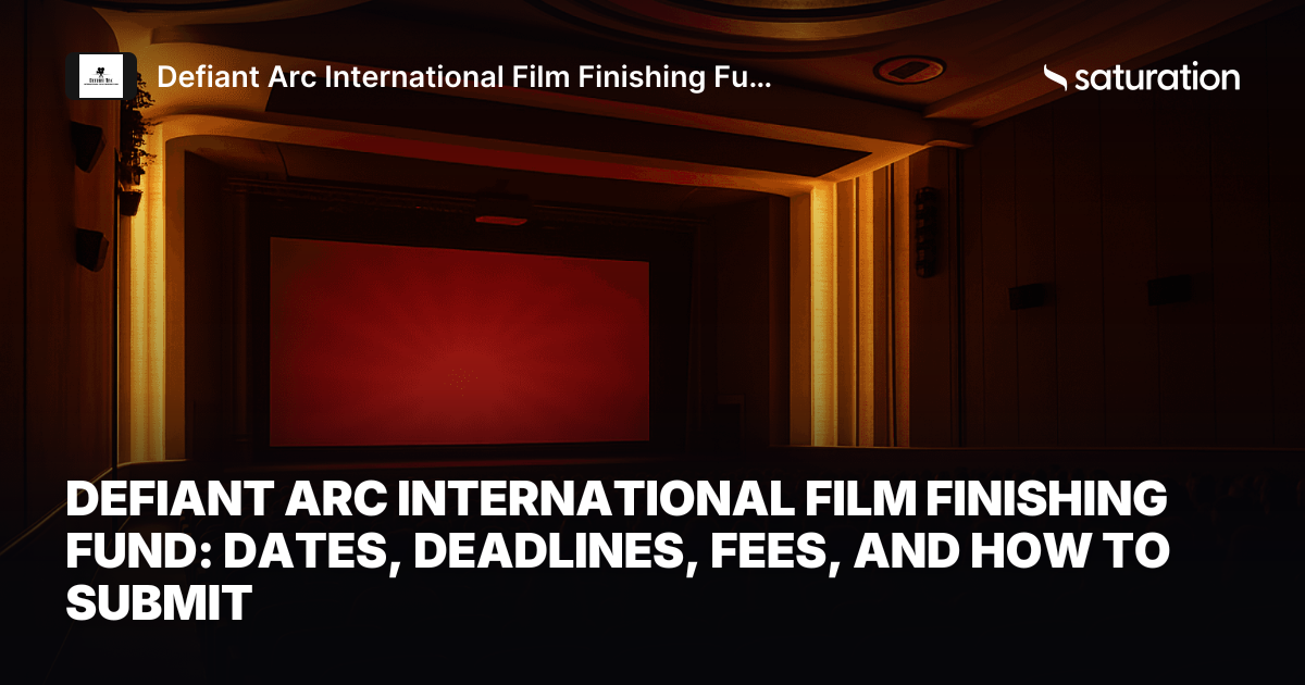 Defiant Arc International Film Finishing Fund share card