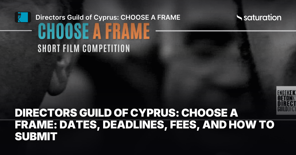 Directors Guild of Cyprus: CHOOSE A FRAME share card