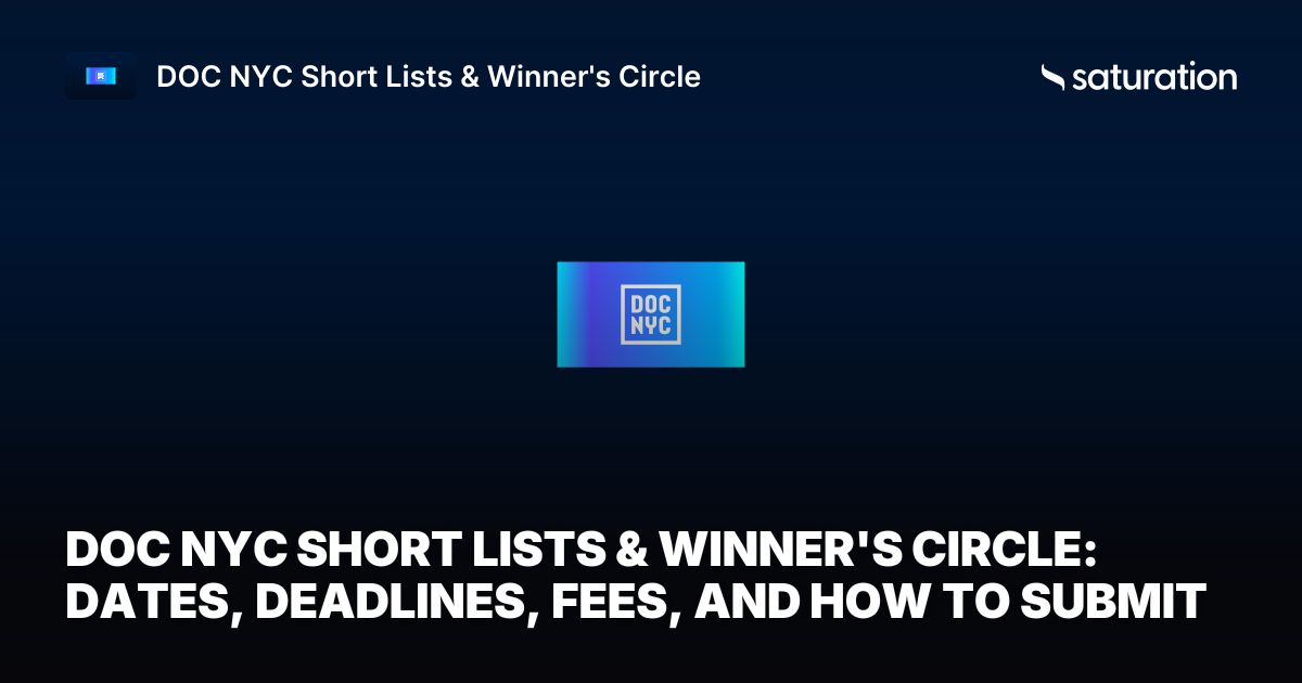 DOC NYC Short Lists & Winner's Circle share card