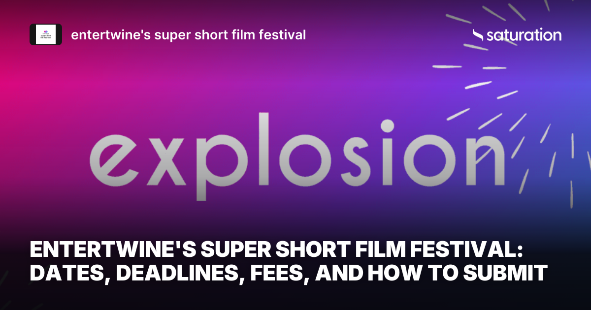 entertwine's super short film festival share card