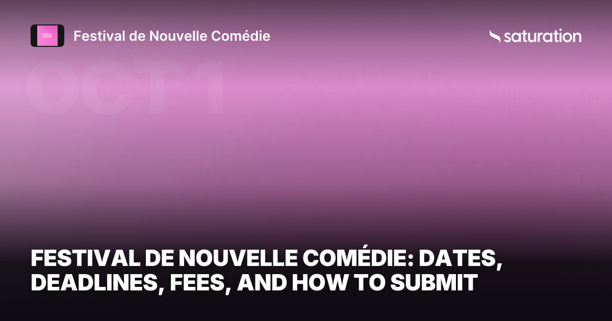 Festival de Nouvelle Comédie share card