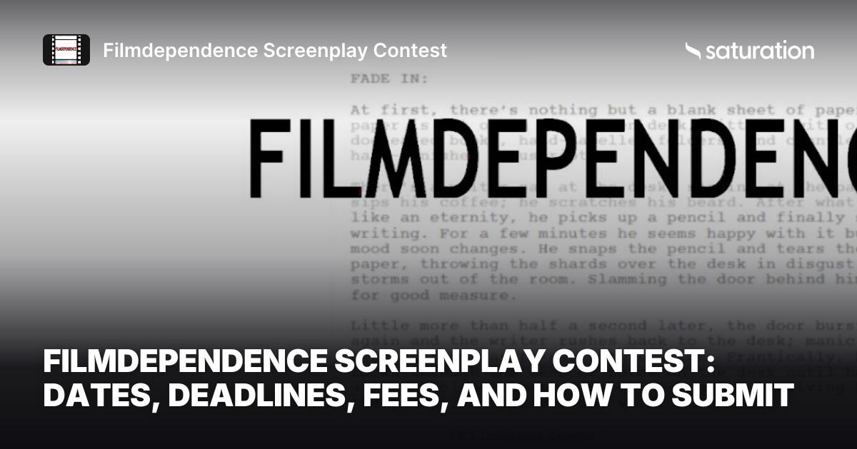 Filmdependence Screenplay Contest share card
