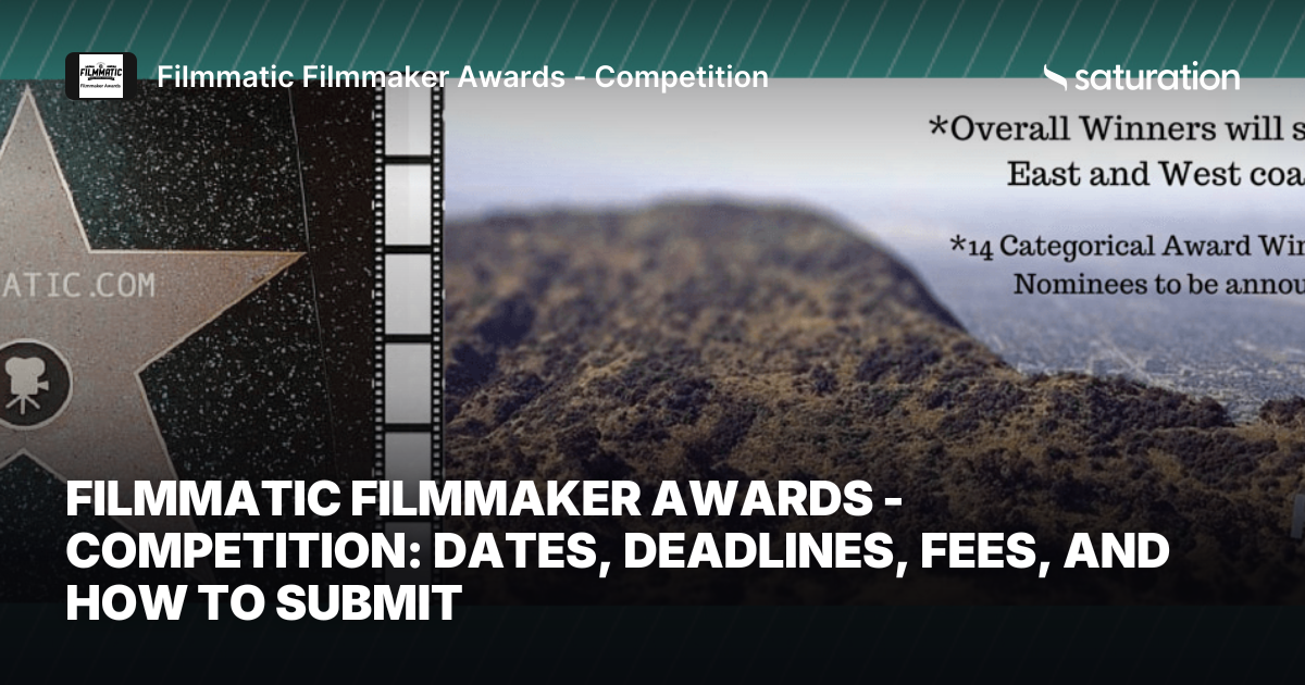 Filmmatic Filmmaker Awards - Competition share card