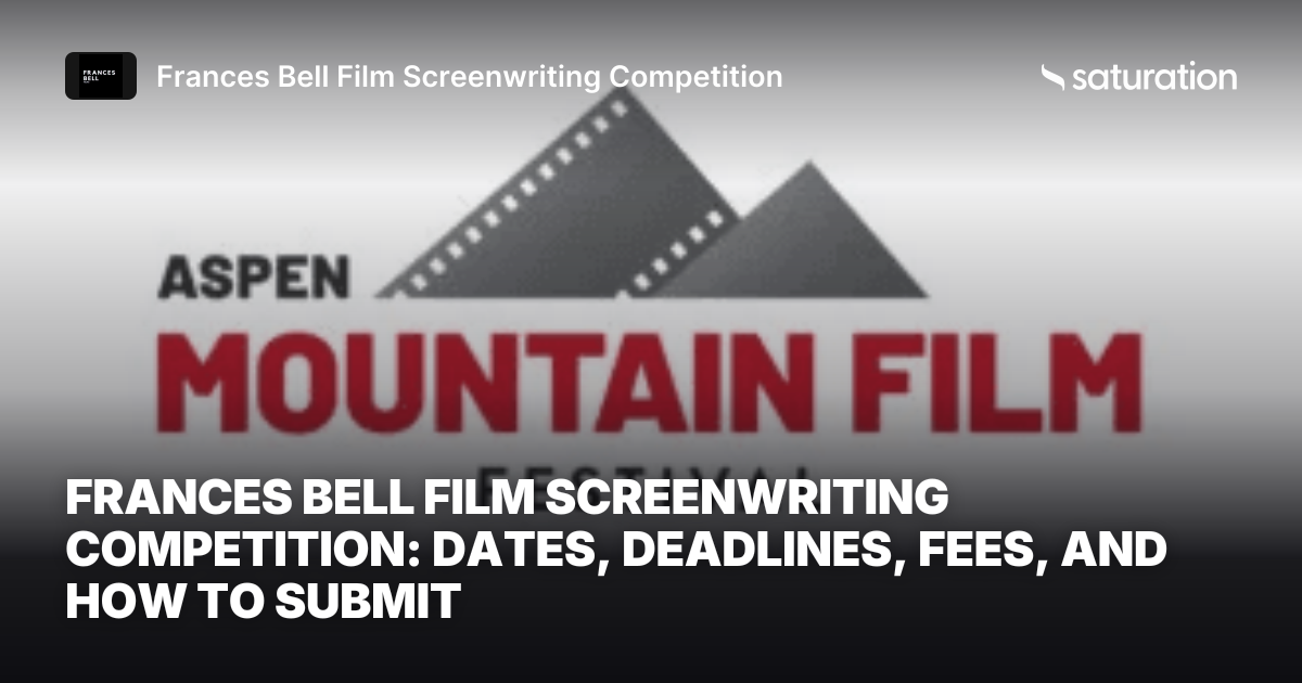 Frances Bell Film Screenwriting Competition share card