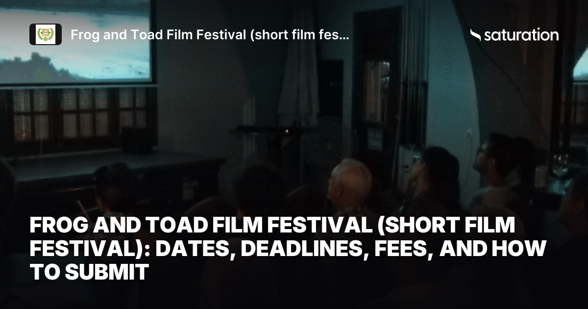 Frog and Toad Film Festival (short film festival) share card
