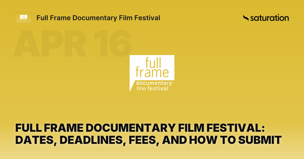 Full Frame Documentary Film Festival share card