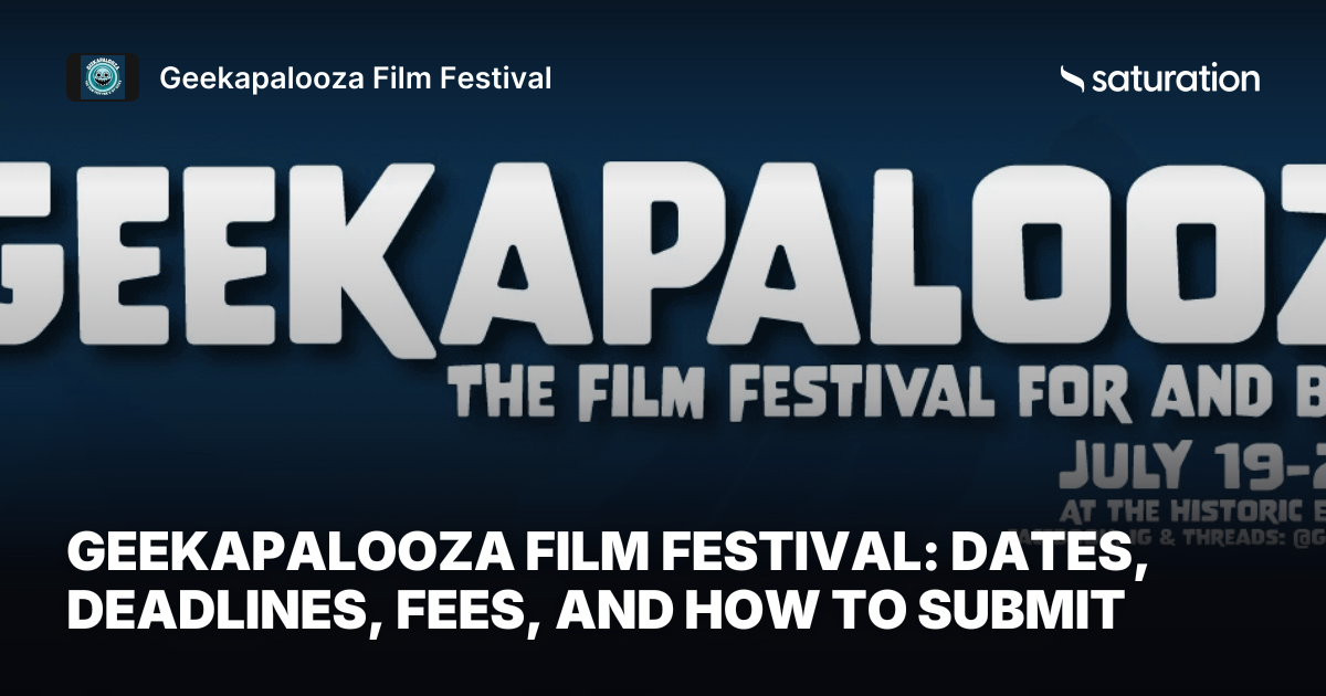 Geekapalooza Film Festival share card