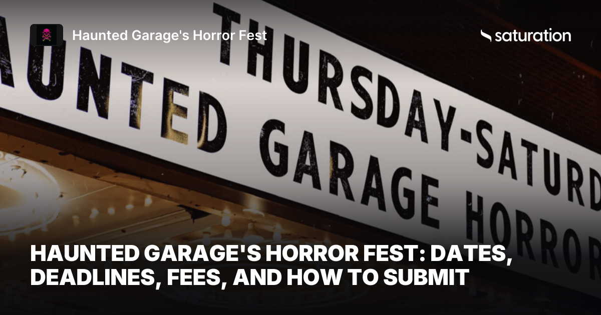 Haunted Garage's Horror Fest share card