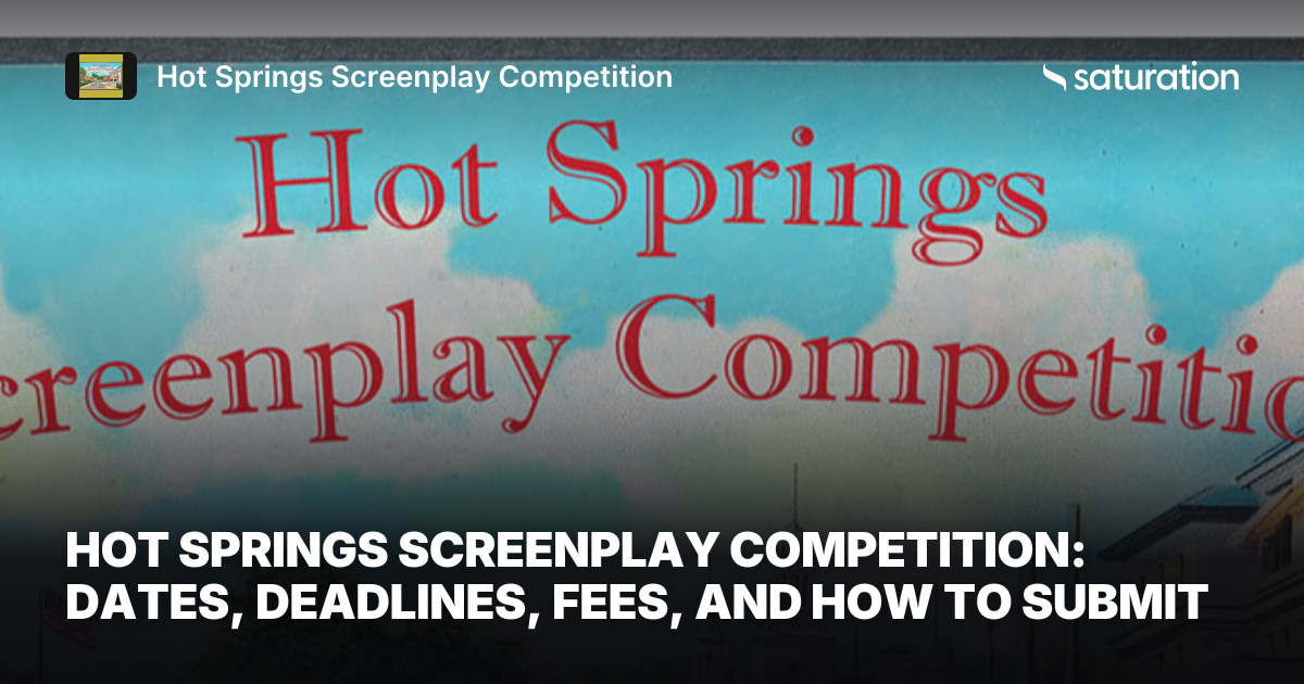 Hot Springs Screenplay Competition share card