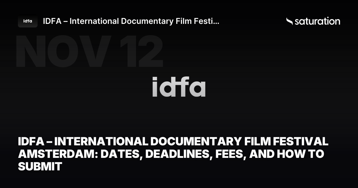 IDFA – International Documentary Film Festival Amsterdam share card