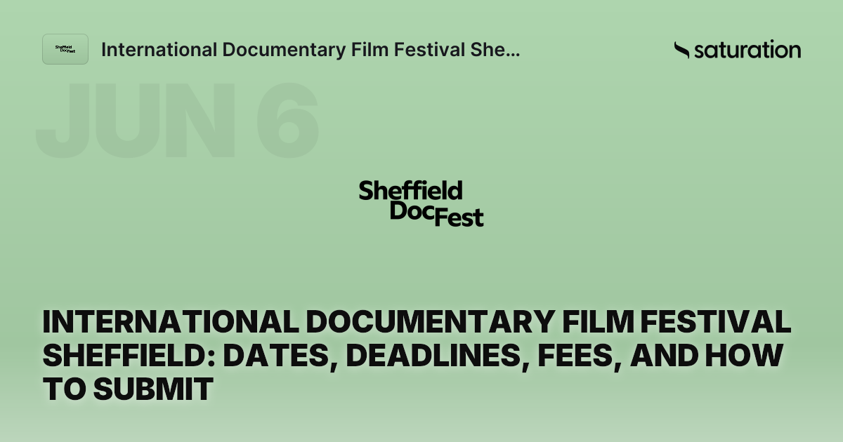 International Documentary Film Festival Sheffield share card