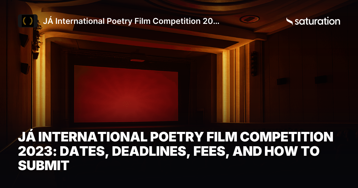JÁ International Poetry Film Competition 2023 share card