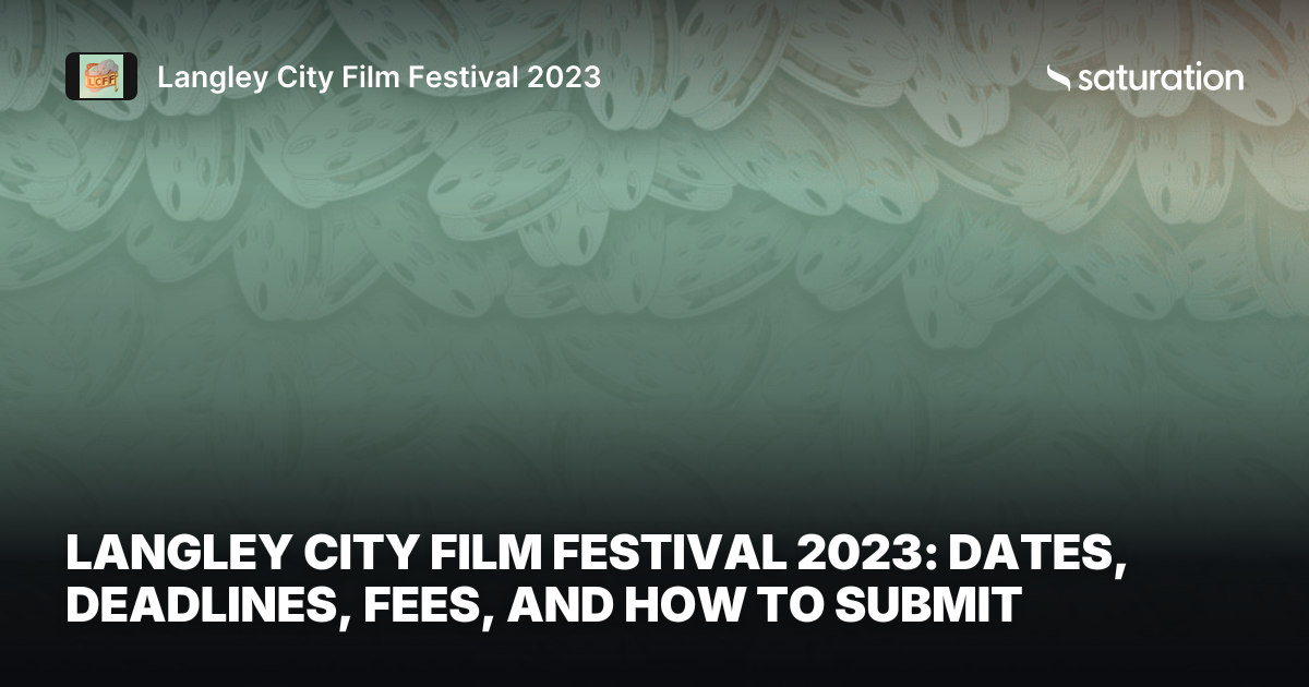 Langley City Film Festival 2023 share card