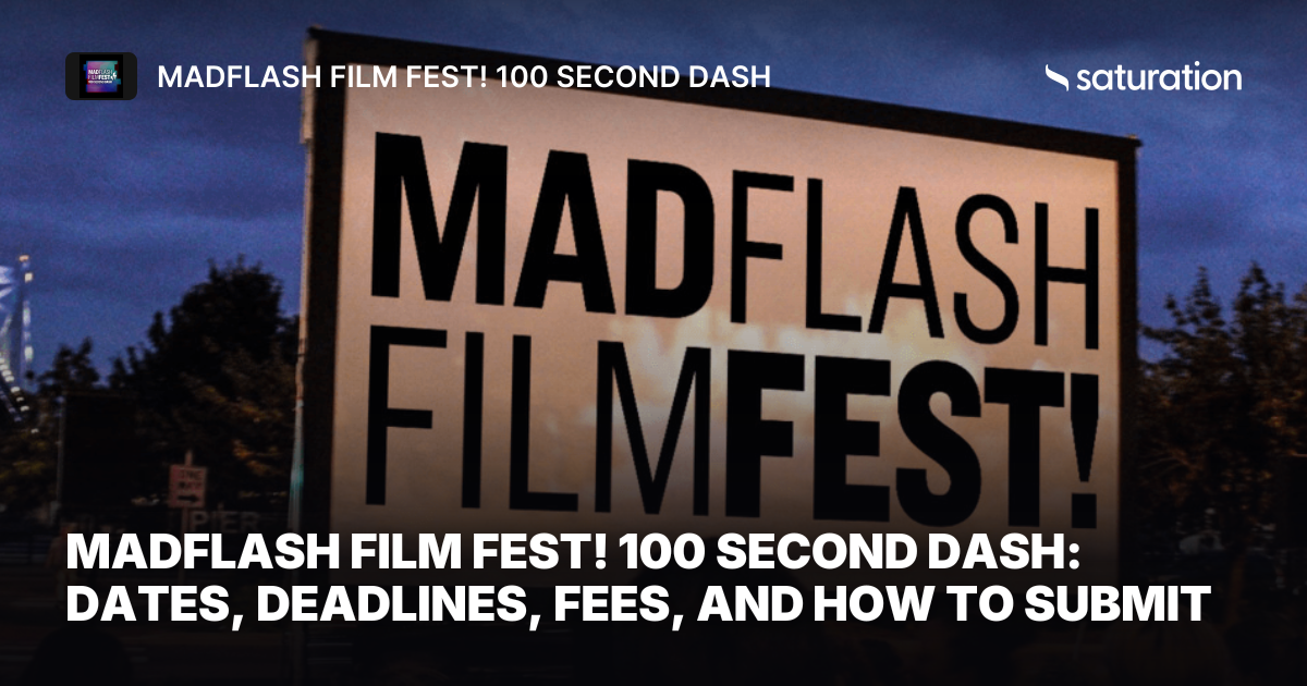 MADFLASH FILM FEST! 100 SECOND DASH share card