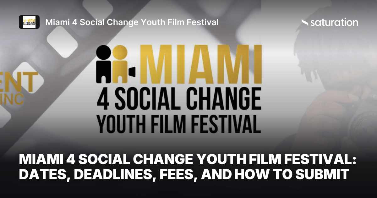 Miami 4 Social Change Youth Film Festival share card
