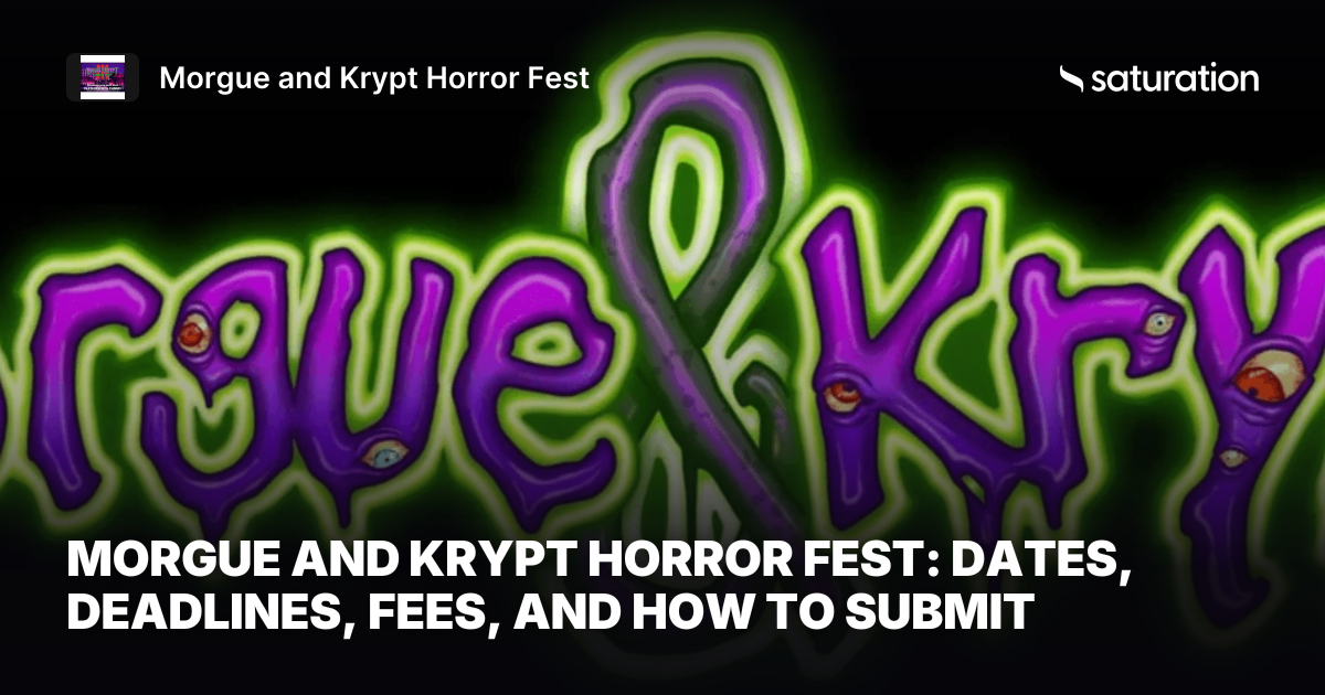 Morgue and Krypt Horror Fest share card