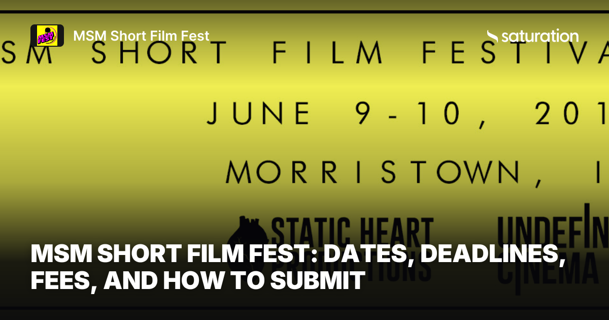 MSM Short Film Fest share card
