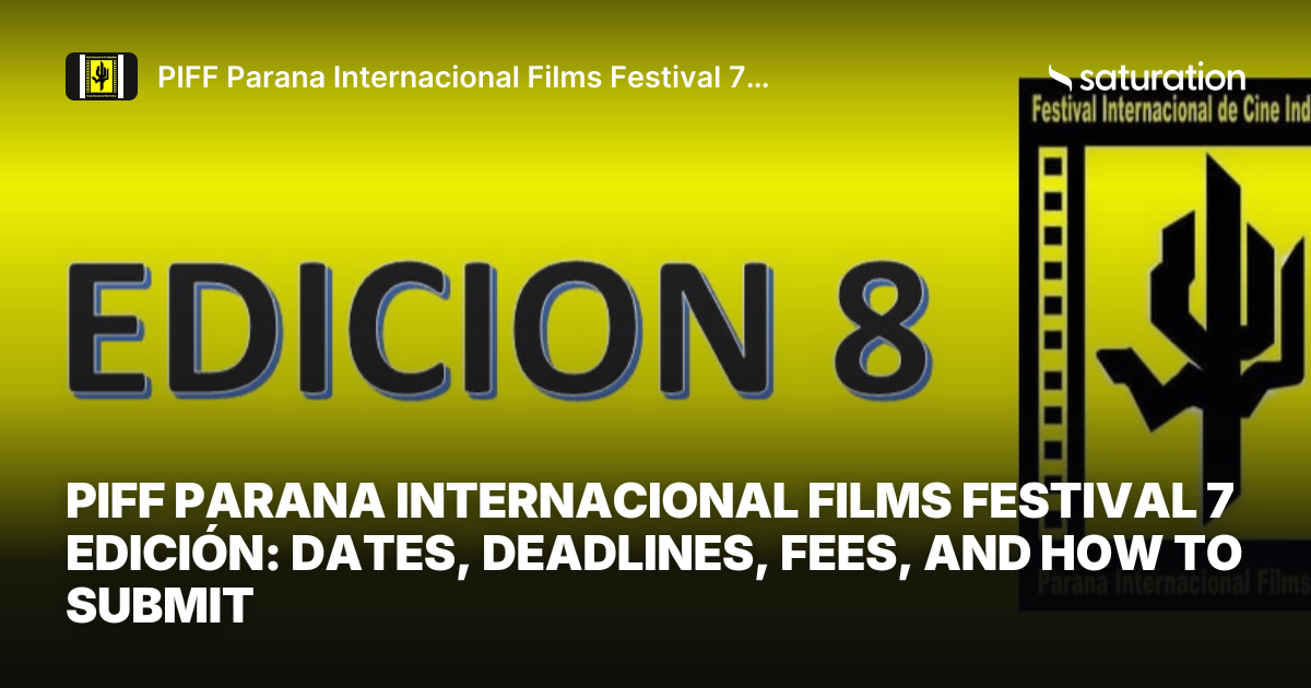 PIFF Parana Internacional Films Festival 7 Edición share card