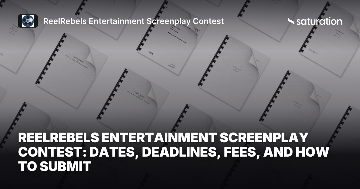 ReelRebels Entertainment Screenplay Contest share card