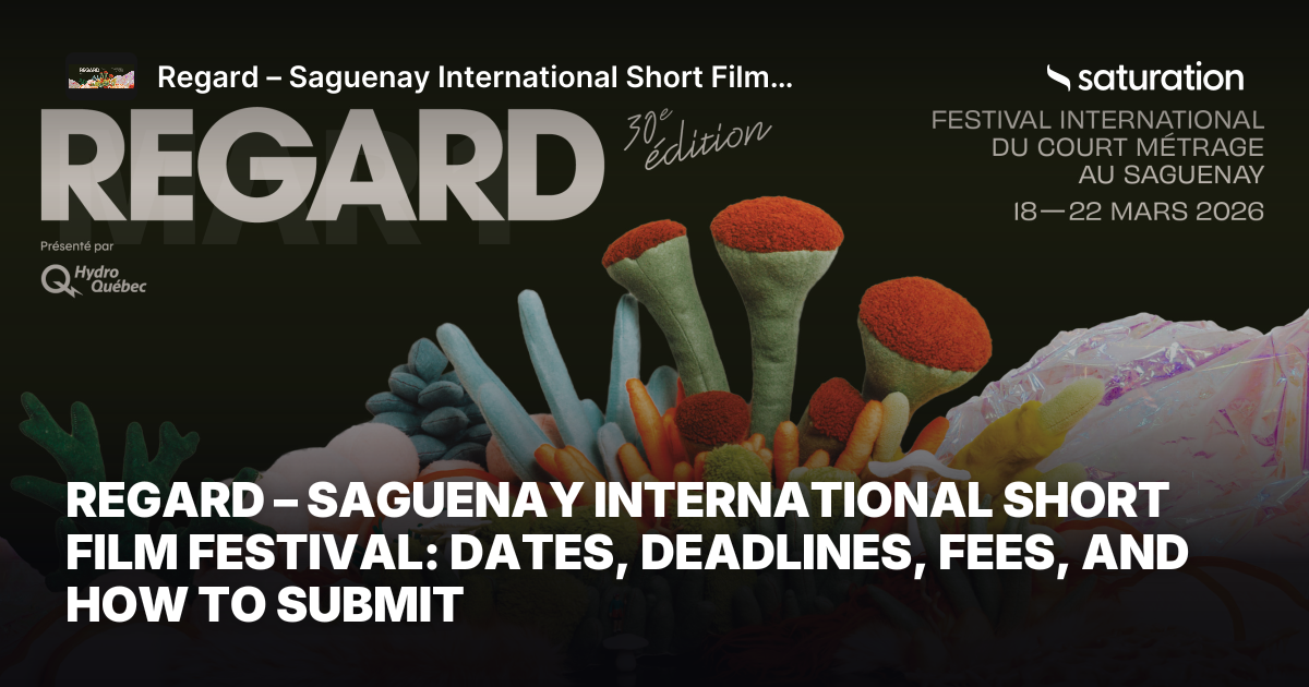 Regard – Saguenay International Short Film Festival share card