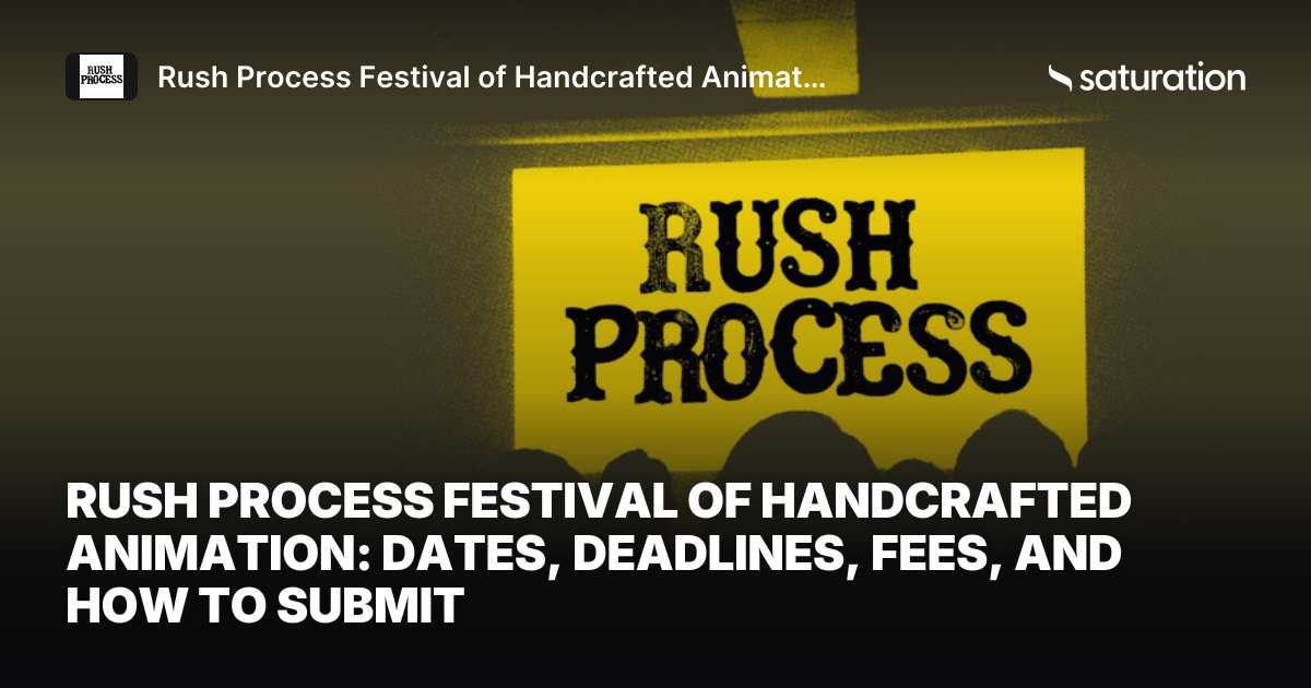 Rush Process Festival of Handcrafted Animation share card