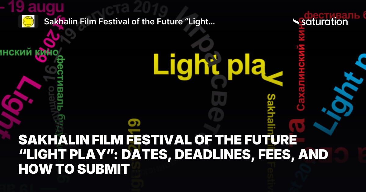 Sakhalin Film Festival of the Future “Light Play” share card