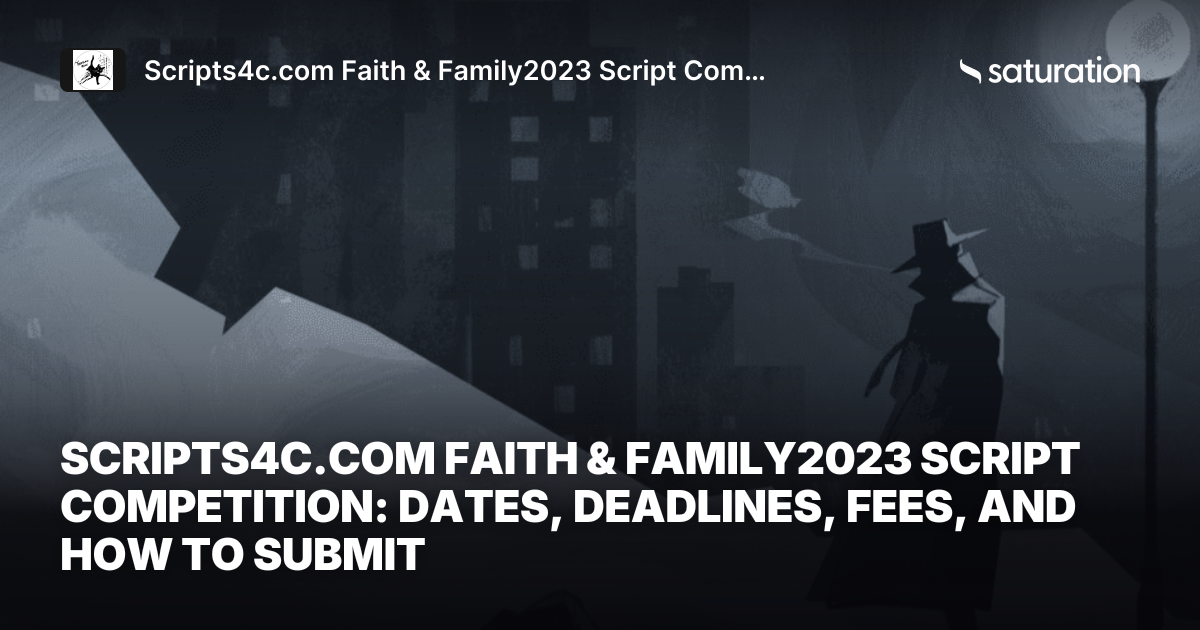 Scripts4c.com Faith & Family2023 Script Competition share card