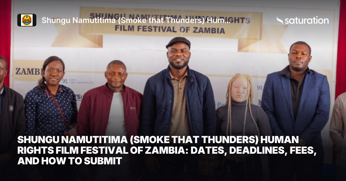 Shungu Namutitima (Smoke that Thunders) Human Rights Film Festival of Zambia share card